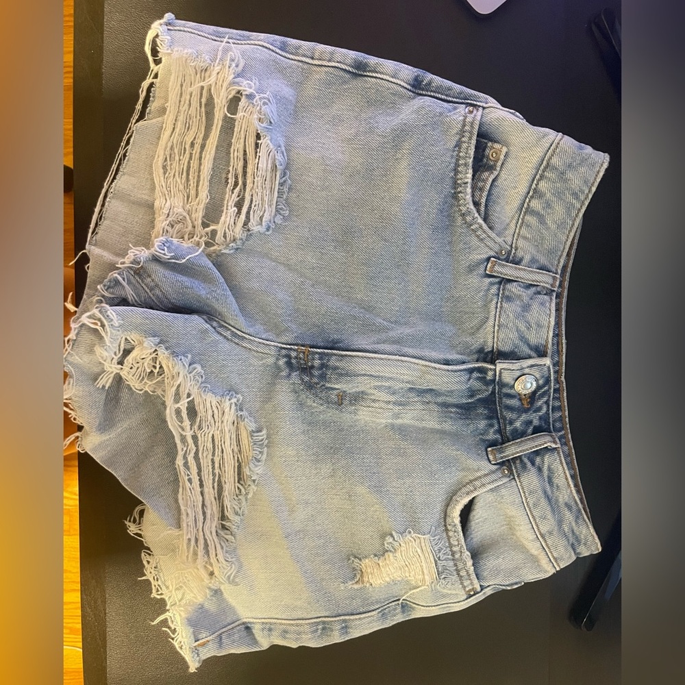 Topshop High-Waisted Mom Shorts